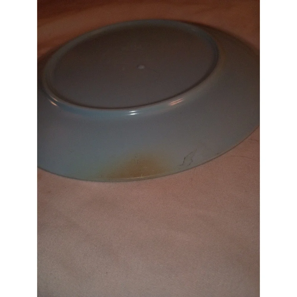Vintage Texas-Ware Sky Blue Melamine Dinner Plates Set of 5 G-4 PMC Retro